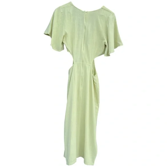Lulus | Linen Cutout Dress | Size M - Picture 8 of 13